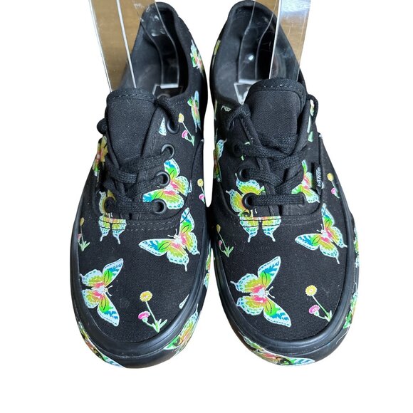 Vans‎ Stacked Morph Blackout Glow in the Dark Sneakers Butterflies Size 7.5 NWOB - Picture 5 of 12